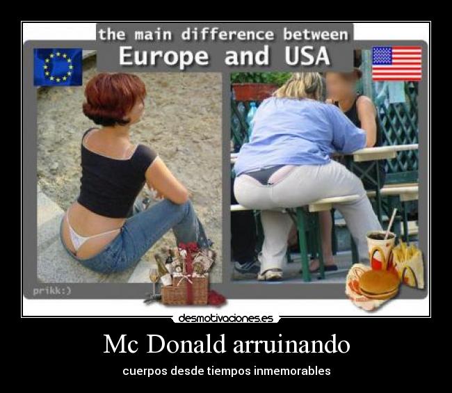 Mc Donald arruinando - cuerpos desde tiempos inmemorables