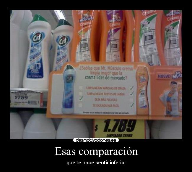 Esas comparación - que te hace sentir inferior