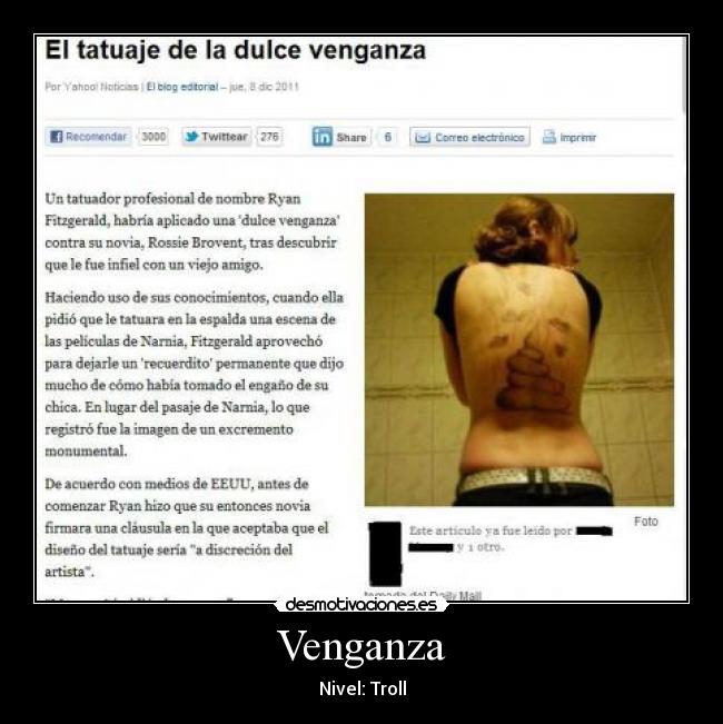 Venganza - Nivel: Troll