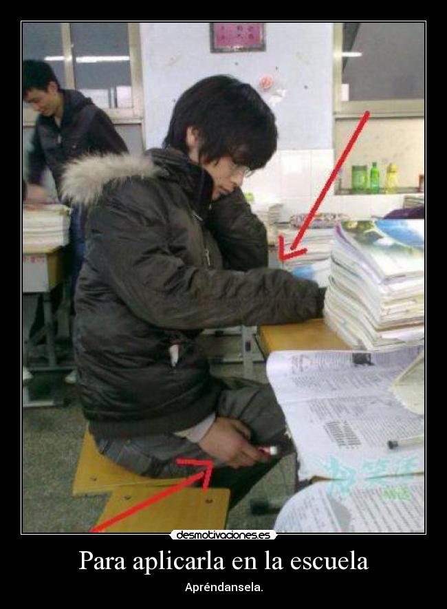 Para aplicarla en la escuela - 