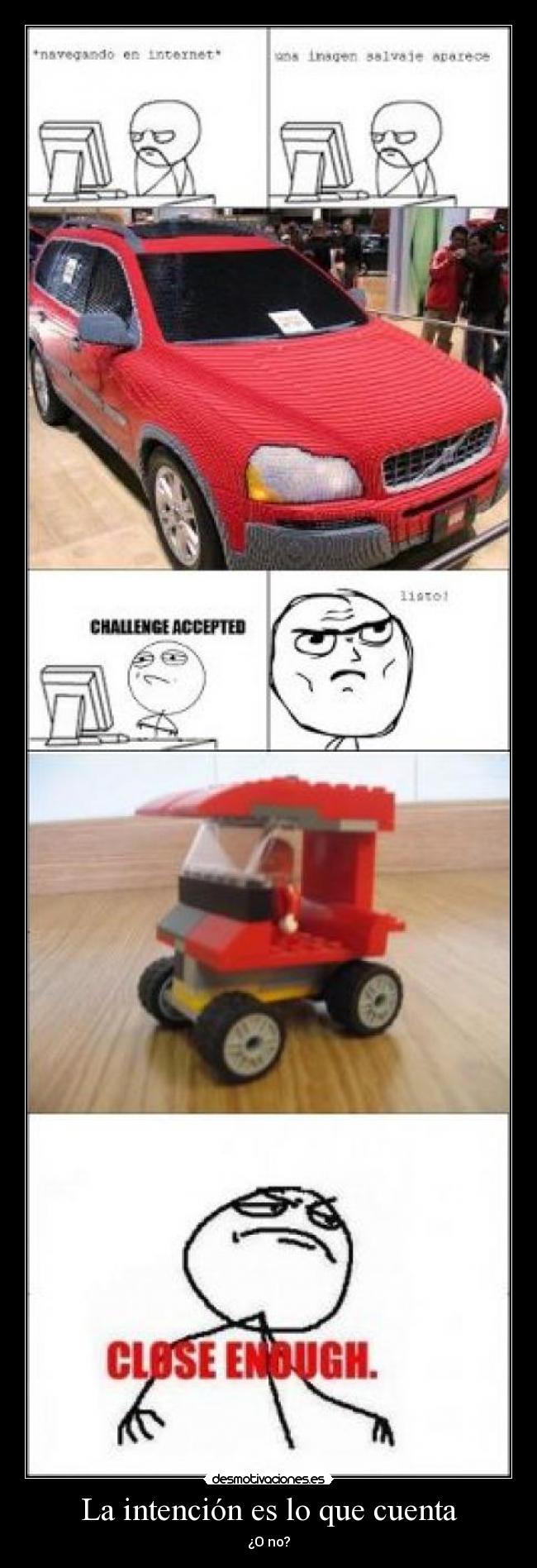 La intención es lo que cuenta - ¿O no?