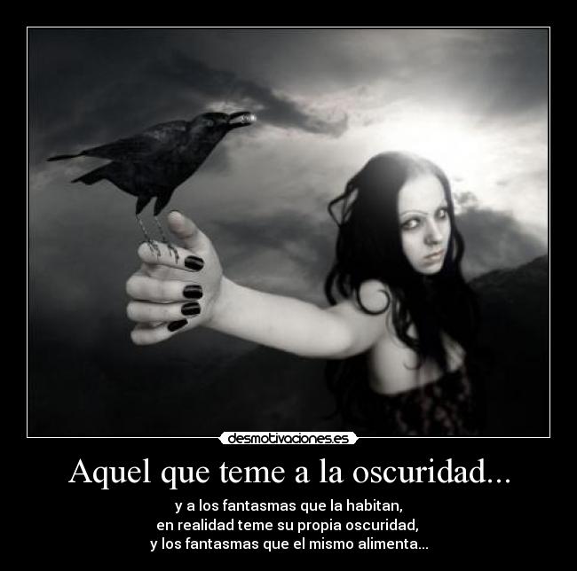 carteles oscuridad fantasmas miedo alimentar comida desmotivaciones