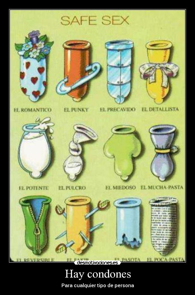 carteles condones person desmotivaciones