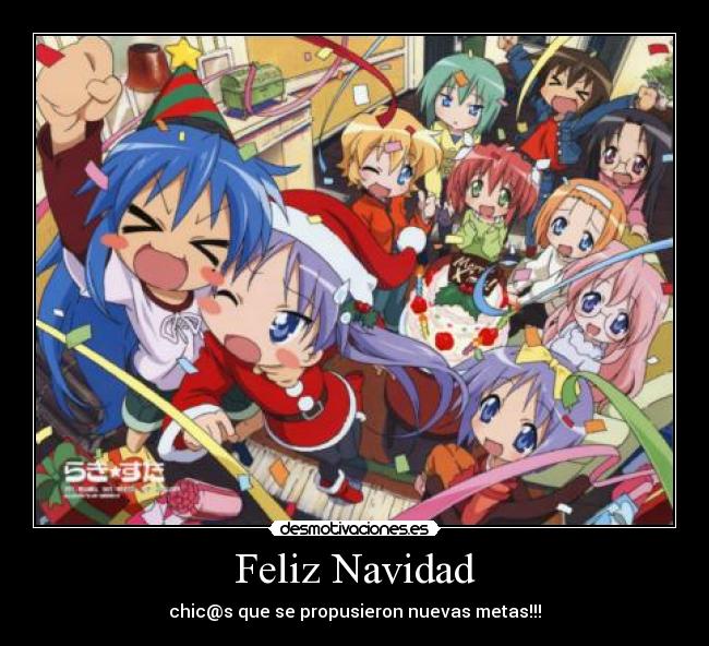 Feliz Navidad - chic@s que se propusieron nuevas metas!!!