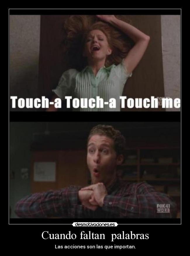 Cuando faltan  palabras - Las acciones son las que importan.