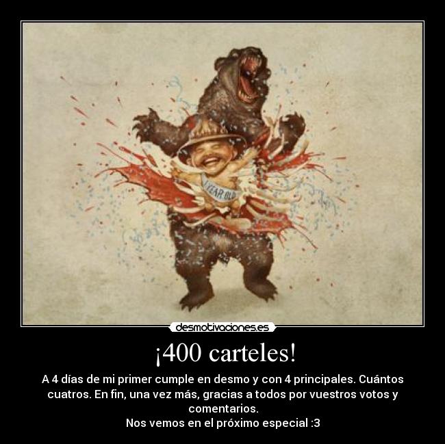 ¡400 carteles! - 