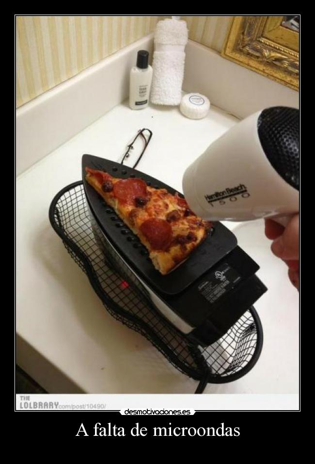 A falta de microondas -