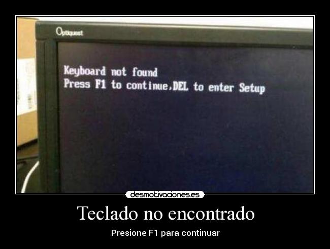 Teclado no encontrado -
