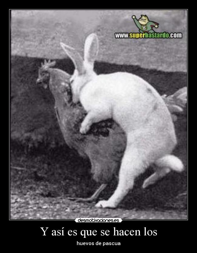 Y así es que se hacen los - huevos de pascua
