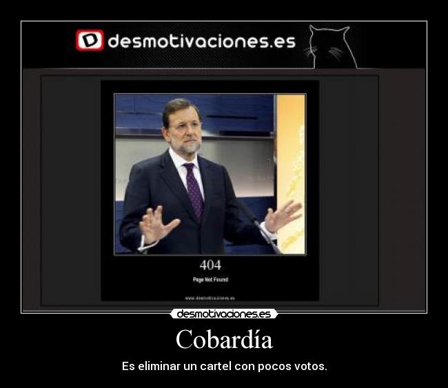 carteles cobardiaaa desmotivaciones