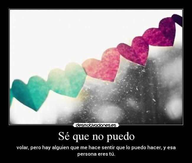 Sé que no puedo -