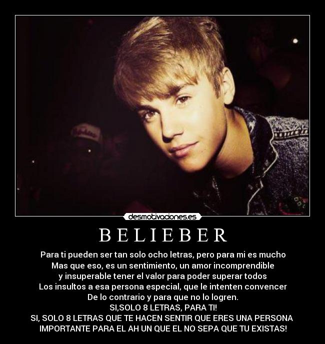 carteles soy belieber coraxon les gusta simplemente comenten pongan bueno desmotivaciones