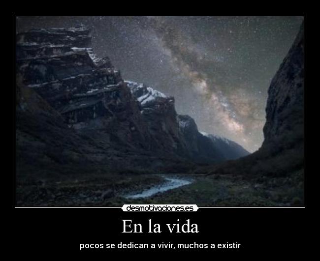 En la vida -