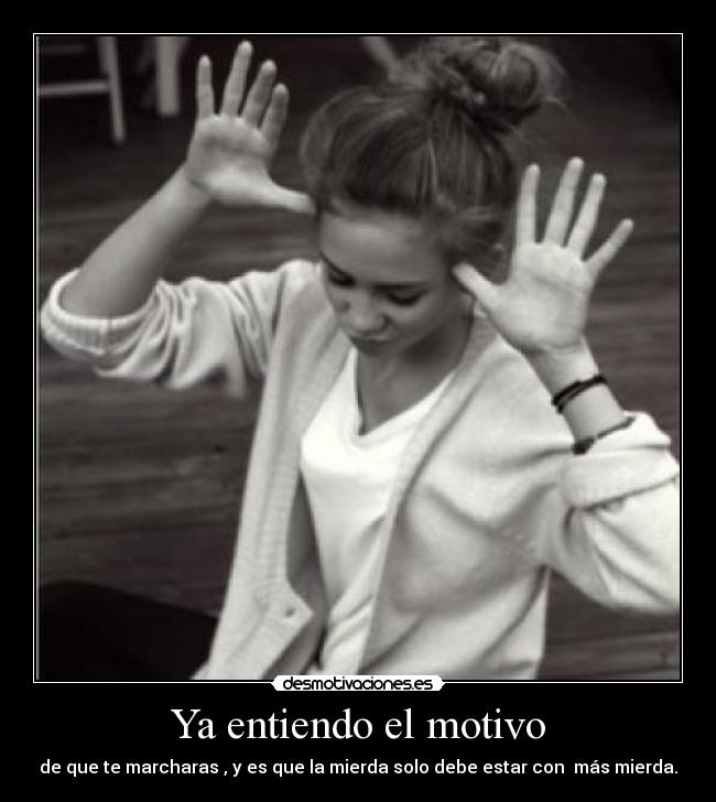 Ya entiendo el motivo -