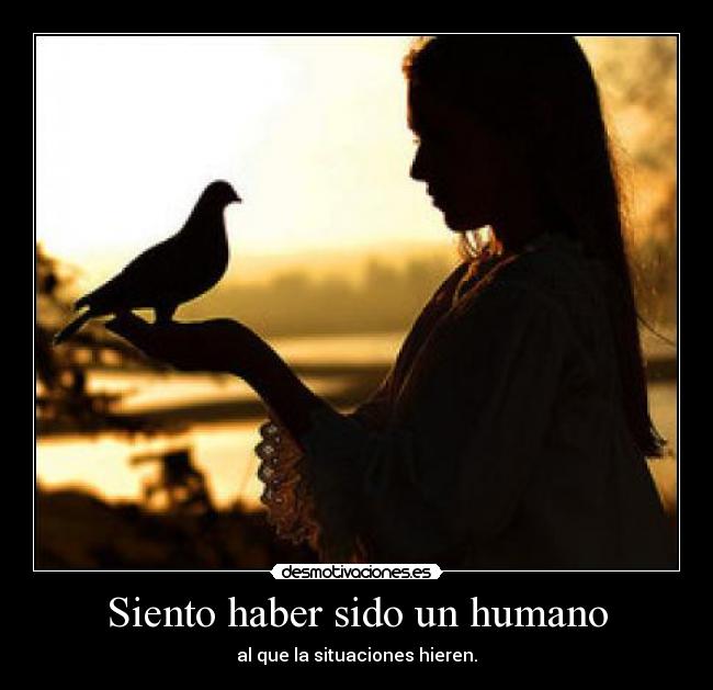 Siento haber sido un humano - 