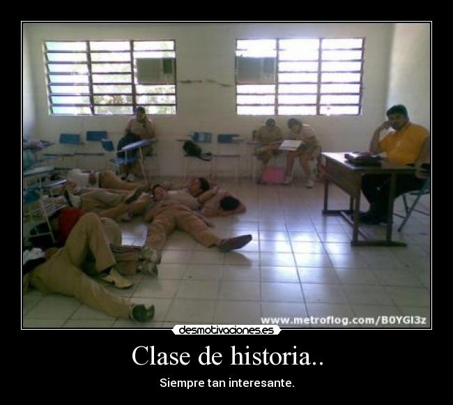 Clase de historia.. - 