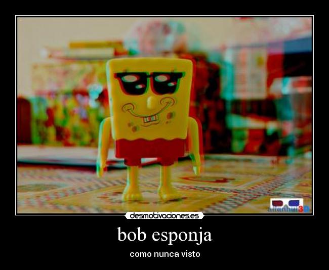 bob esponja - como nunca visto