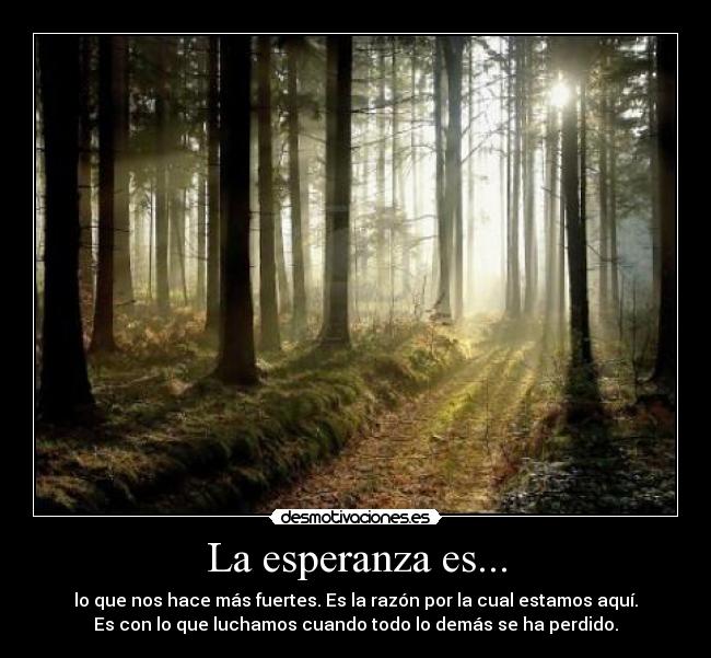La esperanza es... - 