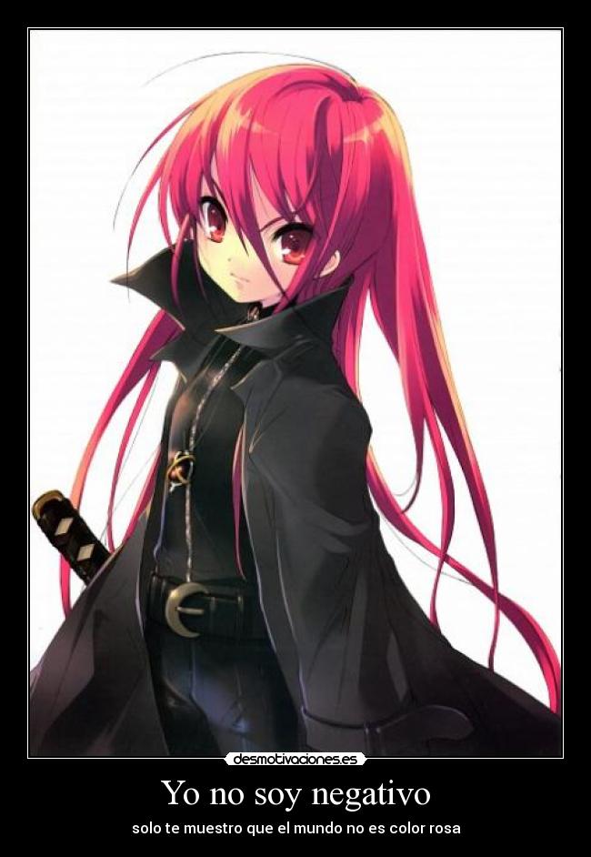 carteles anime shakugan shana para una belieber mundo color rosa nina soy negativo desmotivaciones