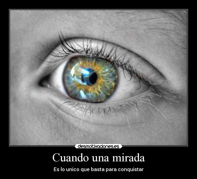 Cuando una mirada -