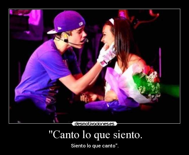 Canto lo que siento. -