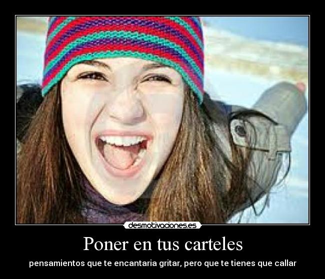 Poner en tus carteles - 