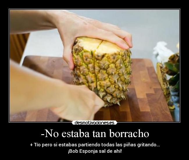 -No estaba tan borracho -