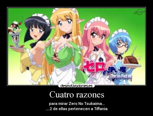 carteles zero tsukaima anime fanservice lol desmotivaciones