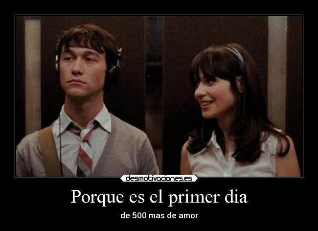 Porque es el primer dia -