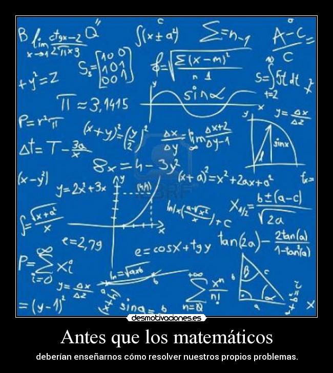 Antes que los matemáticos -