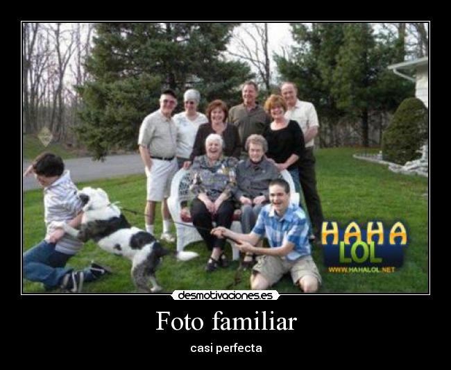 Foto familiar - casi perfecta