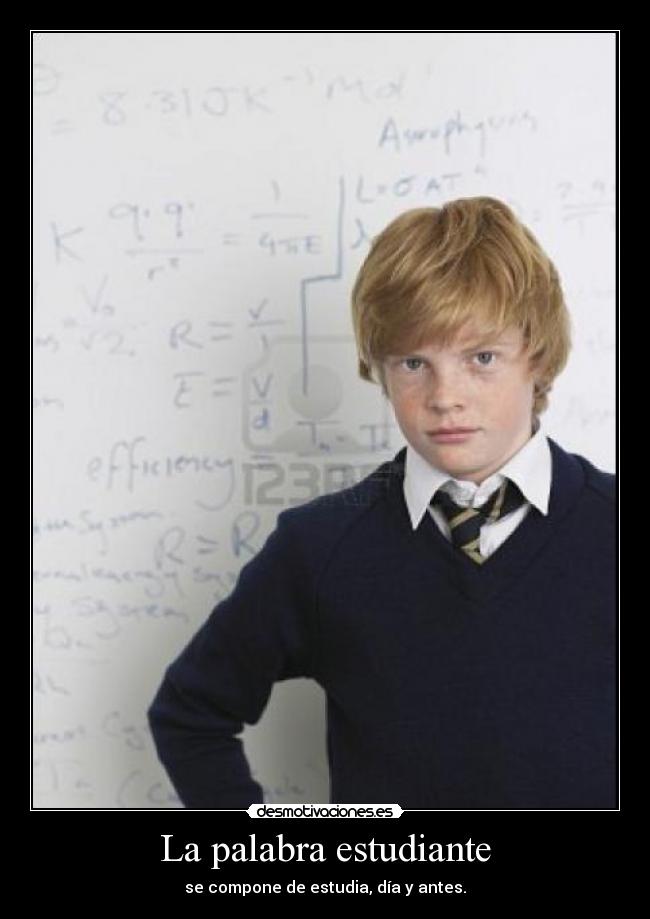 La palabra estudiante -