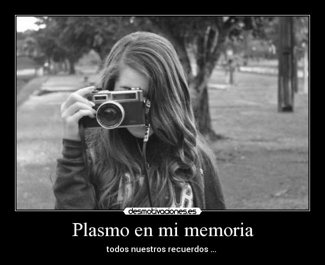 Plasmo en mi memoria - todos nuestros recuerdos ... ♥