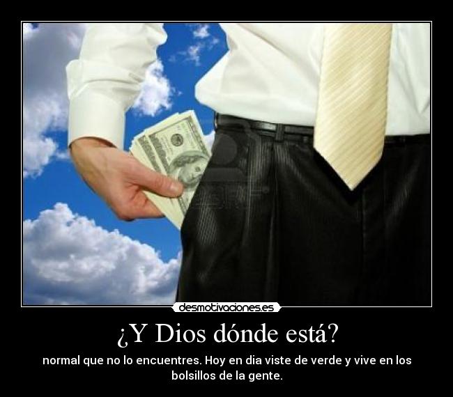 carteles dios fuckmoney desmotivaciones