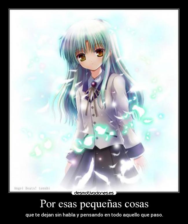 Por esas pequeñas cosas -