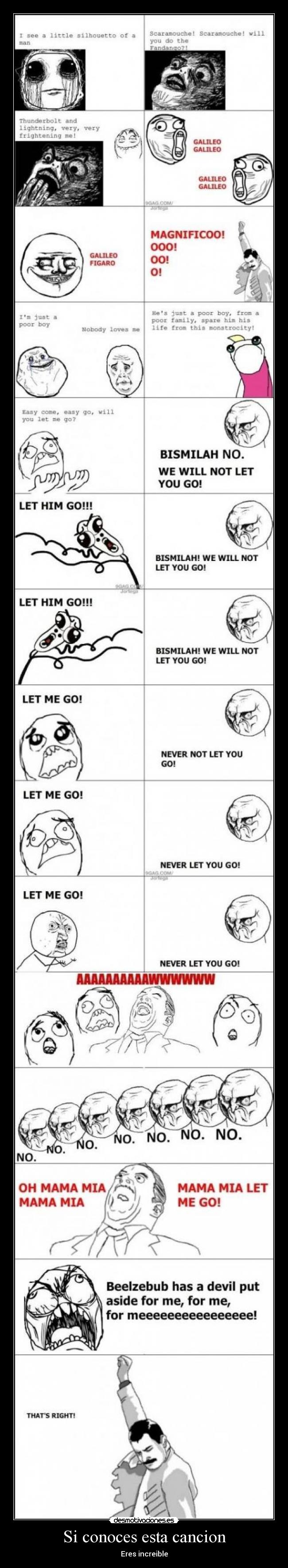 Si conoces esta cancion - Eres increible