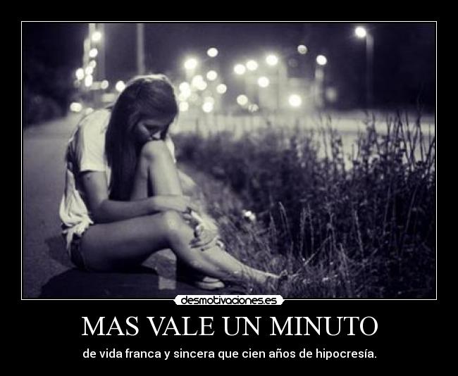 MAS VALE UN MINUTO -