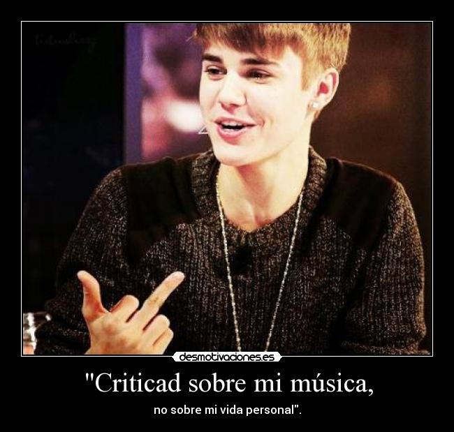 Criticad sobre mi música, -