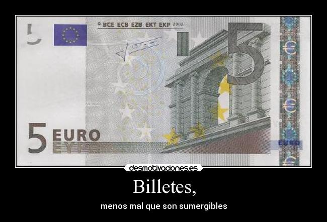 Billetes, - 
