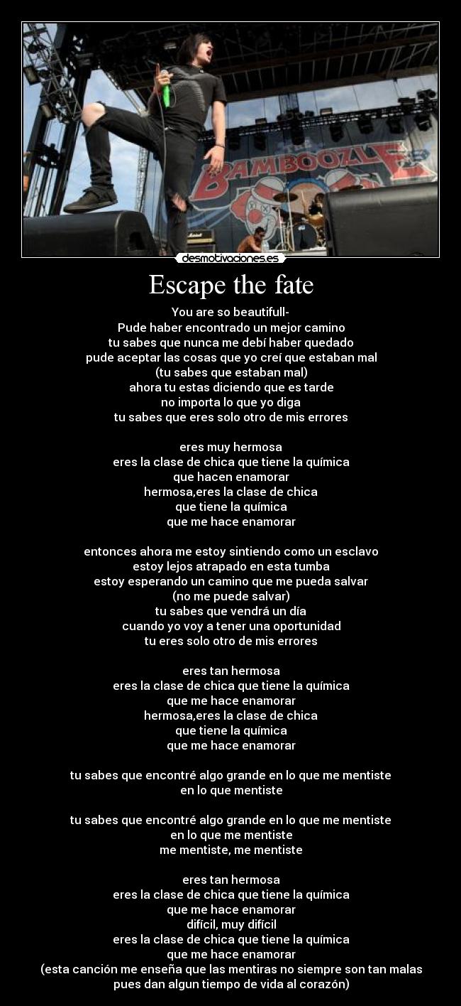 Escape the fate -