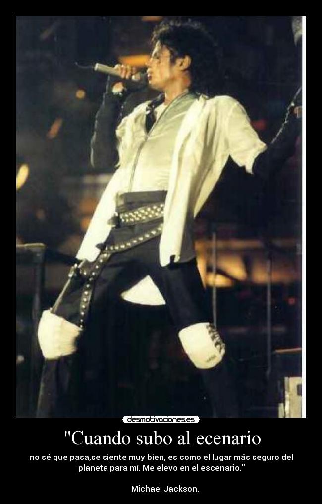 Cuando subo al ecenario -