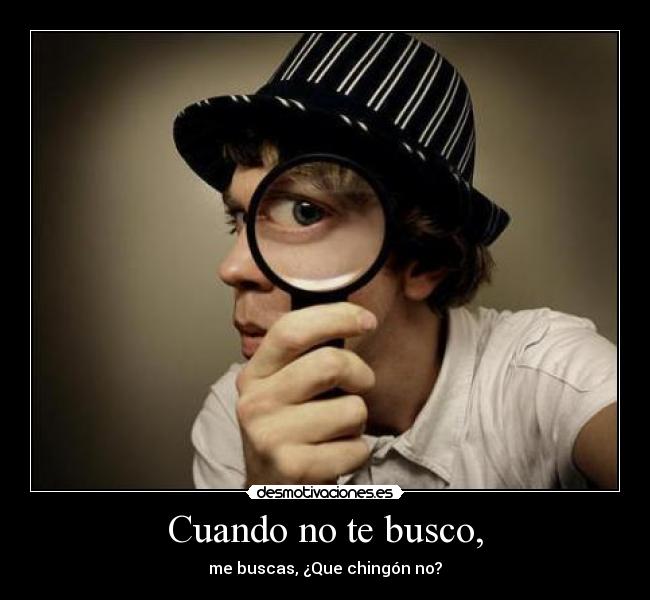 Cuando no te busco, - 