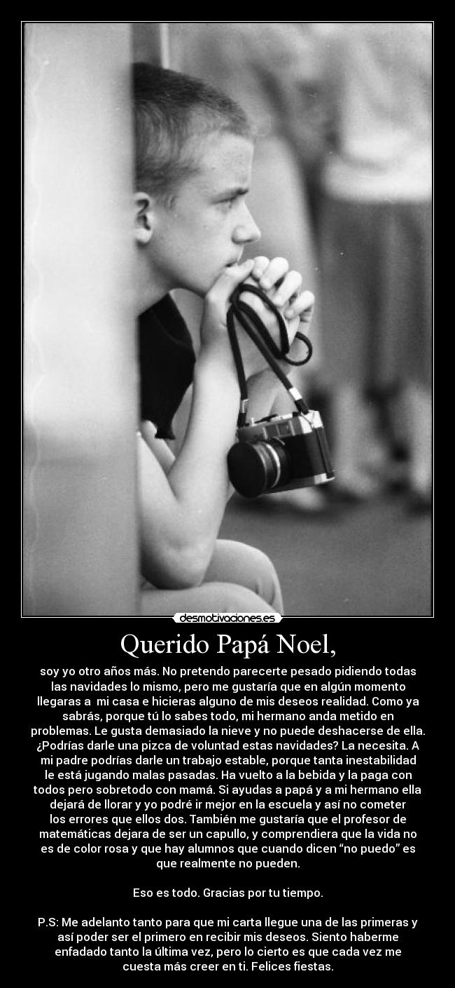 Querido Papá Noel, -