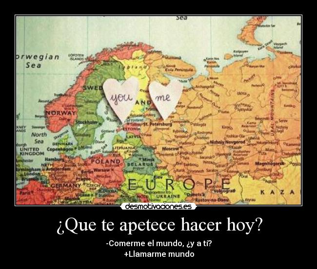 ¿Que te apetece hacer hoy? - 