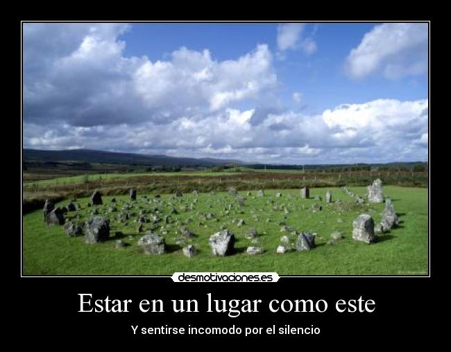 Estar en un lugar como este - 