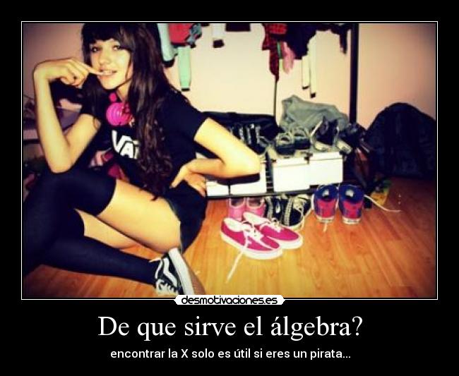 carteles algebra desmotivaciones