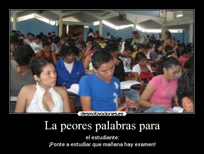 La peores palabras para -