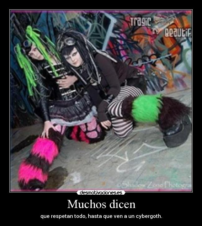 carteles cybergoth respeto ignorancia desmotivaciones