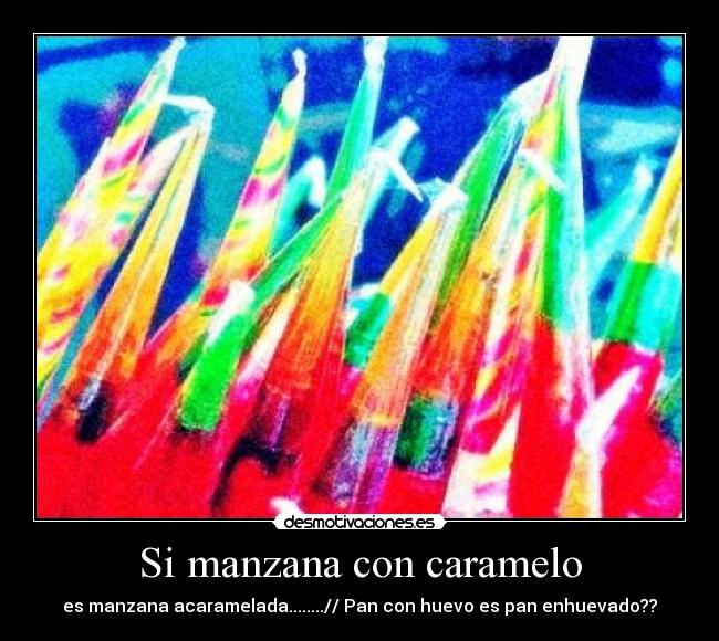 Si manzana con caramelo -