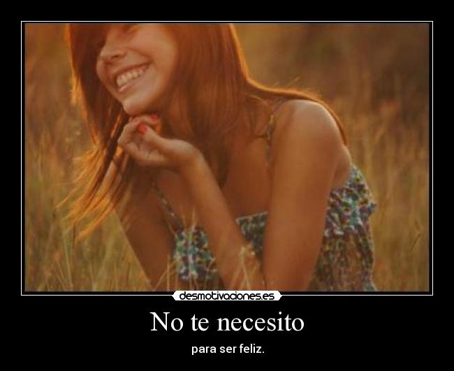 No te necesito -